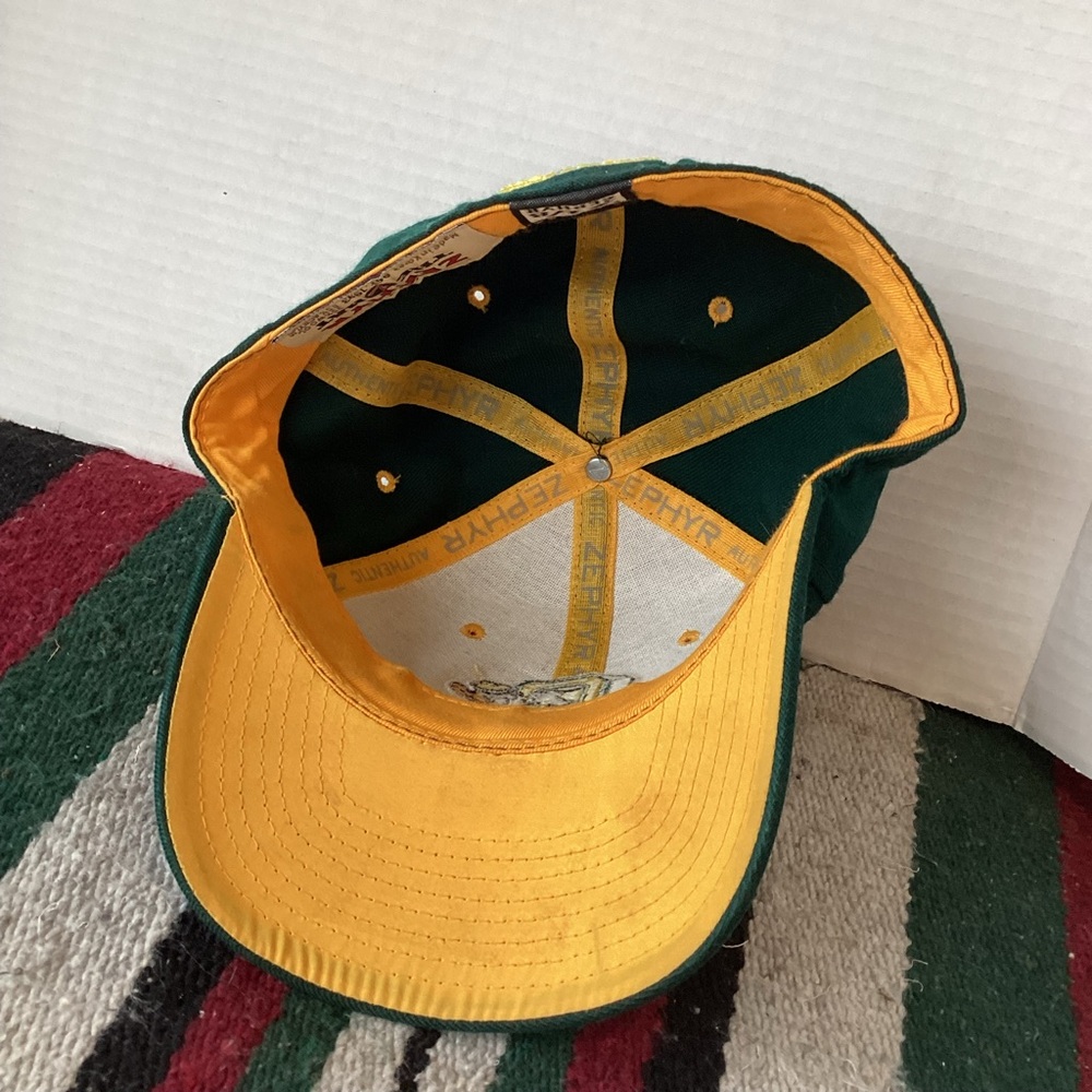 Zephyr Oregon ducks Fitted Hat Size 7 1/8 vintage retro Donald Duck - Picture 7 of 10